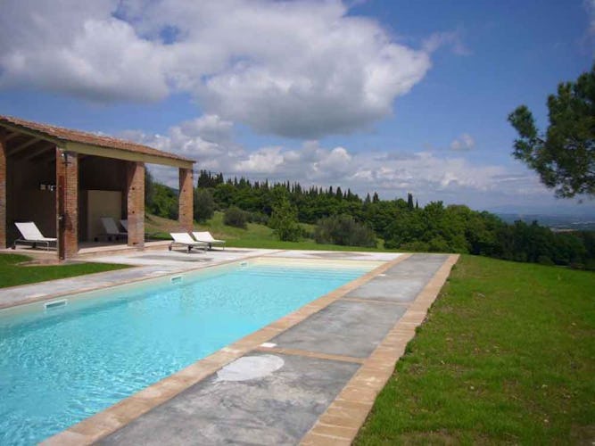 Each villa has a private pool, expect for Montefreddo who shares